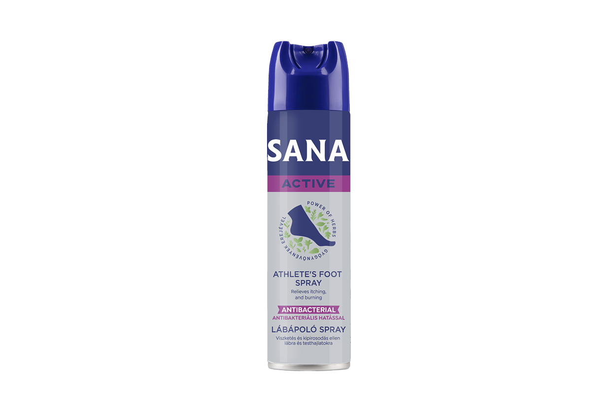 SANA ACTIVE lábápoló spray antibakteriális hatással 150 ml