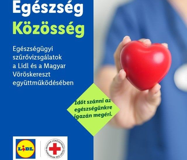 „Egészség közösség”: ezer ember ingyenes szűrését teszi lehetővé a lidl és a magyar vöröskereszt