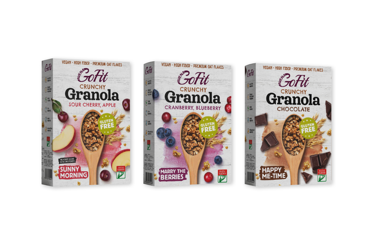 Avena GoFit Gluténmentes Granola termékcsalád