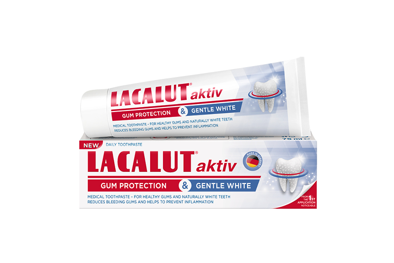 Lacalut aktiv whitening fogkrém 75 ml