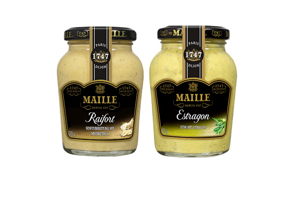 Maille tárkonyos és tormás mustárok