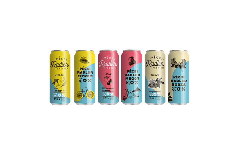 Pécsi Prémium Radler megújult csomagolásban