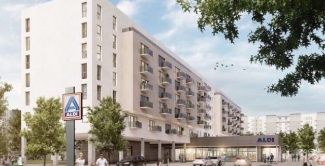 Az Aldi Nord  lakó- és kereskedelmi ingatlanokat hoz létre Berlinben